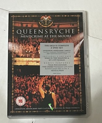 2 DVD Queensryche Operation Mindcrime I & II Live At Moore