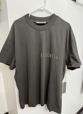 Fear of God Essentials Men's M Off Black Logo Crew Neck Short Sleeve T-Shirt