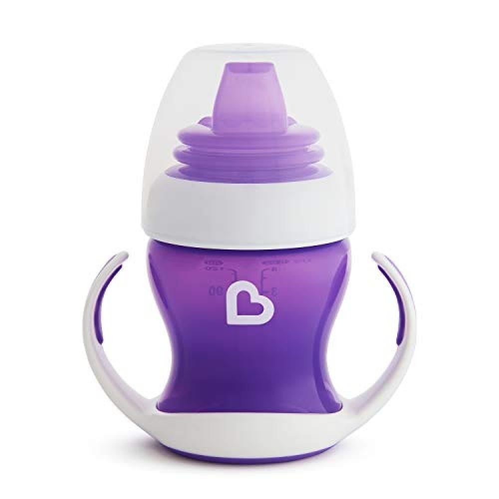 (TG. 1 Pack - 4oz/118ml) Munchkin Gentle Transizione Cup 118 ml, viola - NUOVO