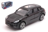 Burago 1/43 Porsche Macan Schwarz Modellbau Statisches Modell Diecast