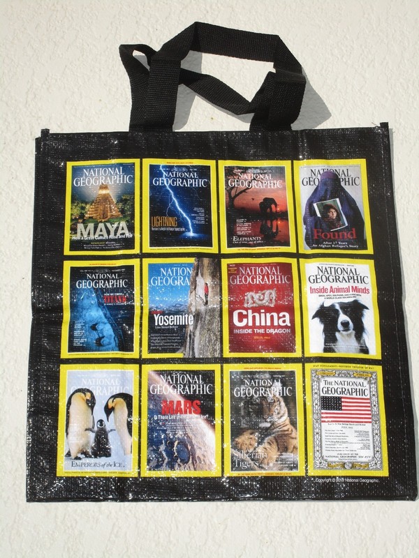 NEW! National Geographic Magazine 125th Anniversary Covers Reusable Tote Bag