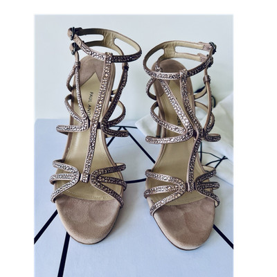 Paul Andrew Ikaria Satin Blush Damen-Sandalen High Heels Gr. 39