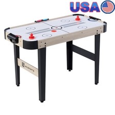 48" Air Hockey Table Set with LED Scorer 2 Pushers and 2 Pucks