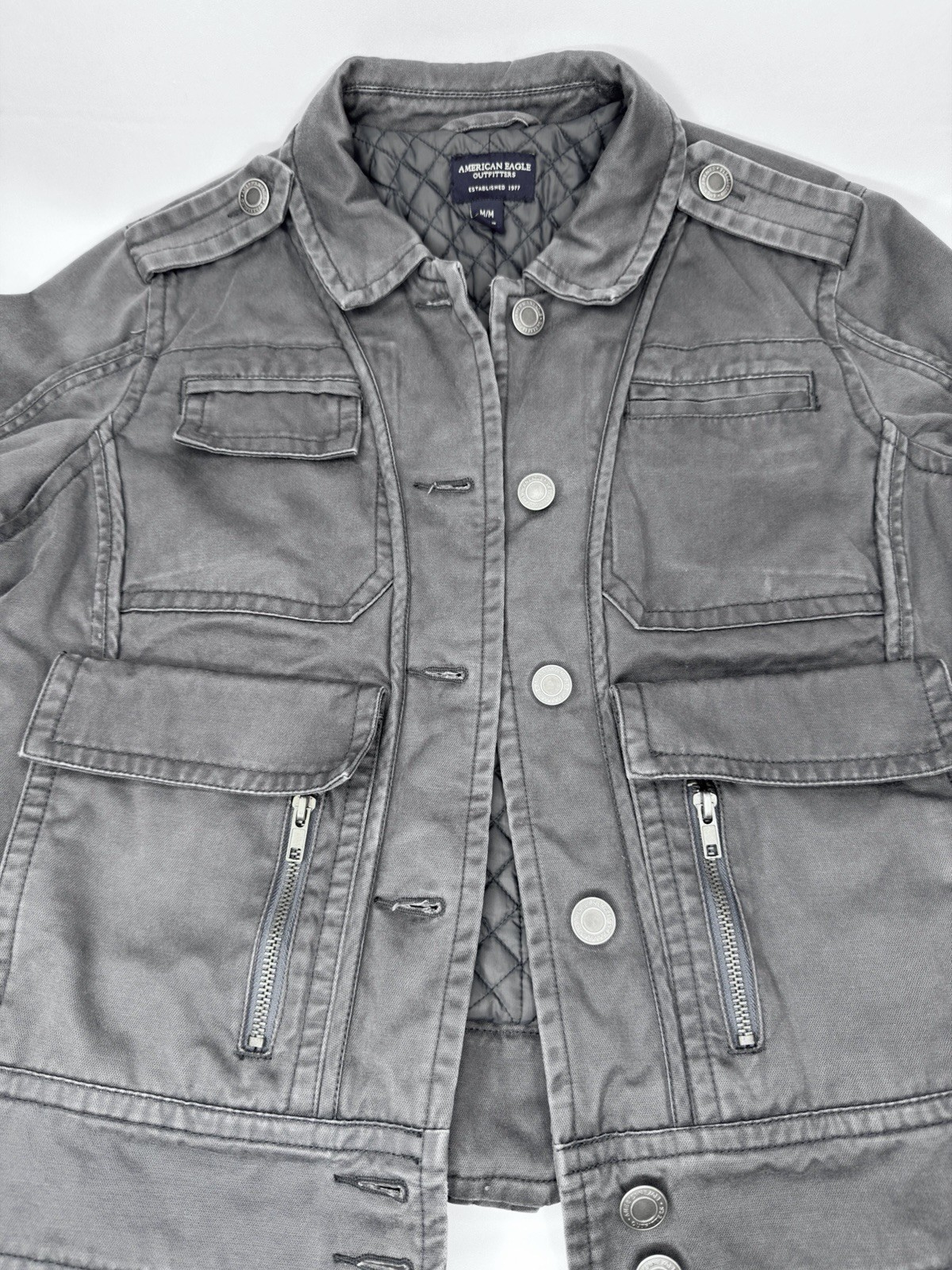 American Eagle Woman’s Button Up Jacket, Medium, … - image 6