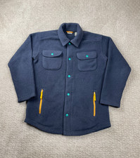 LL Bean Shacket Kids M 8-10 Pile Fleece Shirt Jacket Snap-Up Outdoors Gorpcore