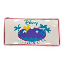 Disney Vacation Club Member DVC Metal License Plate New Vintage Sealed NOS