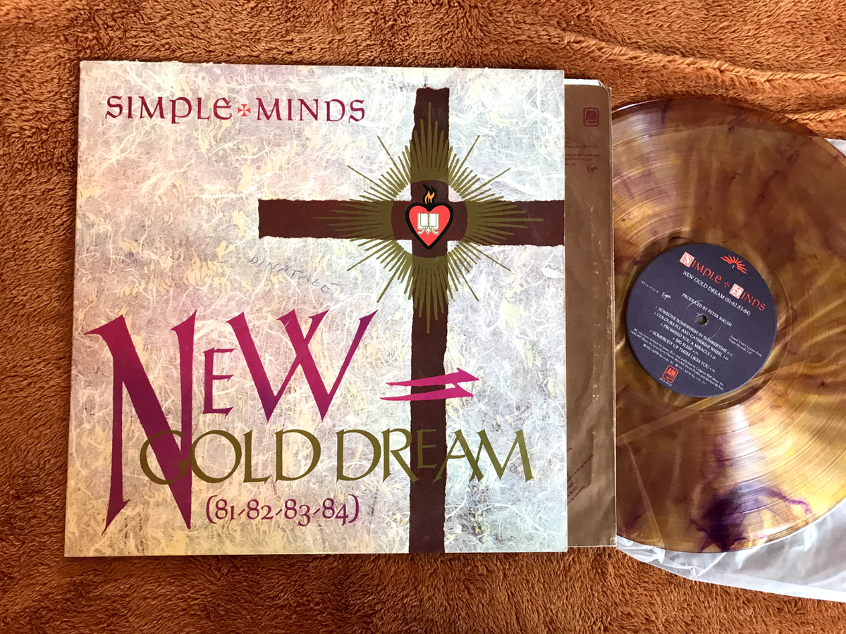 GIFT OF DREAMS MANDROID LP レコード　USオリジナル Simple Minds New Gold Dream 1982 Vinyl LP Limited Edition Gold