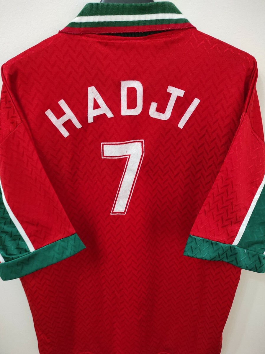 MOROCCO 1998 WC Hadji 7 camiseta shirt trikot maillot maglia | eBay