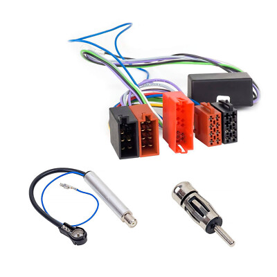 Auto Radio SET Aktiv System Adapter für Audi A2 A3 A4 B5 A6 A8 Antenne DIN ISO