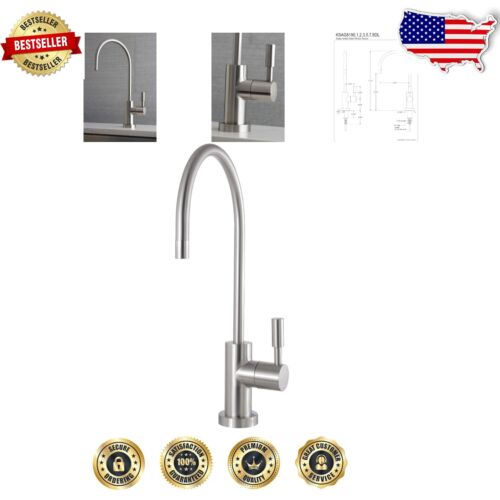 Concord Gooseneck Water Filtration Faucet - Brushed Nickel, Corrosion Resistant