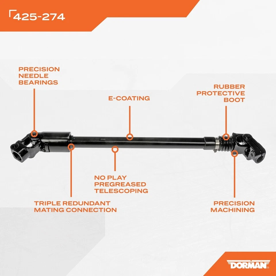 适合 1987 - 1995 年 JEEP WRANGLER 降低动力 STEERING SHAFT — 第 4/4 张图片