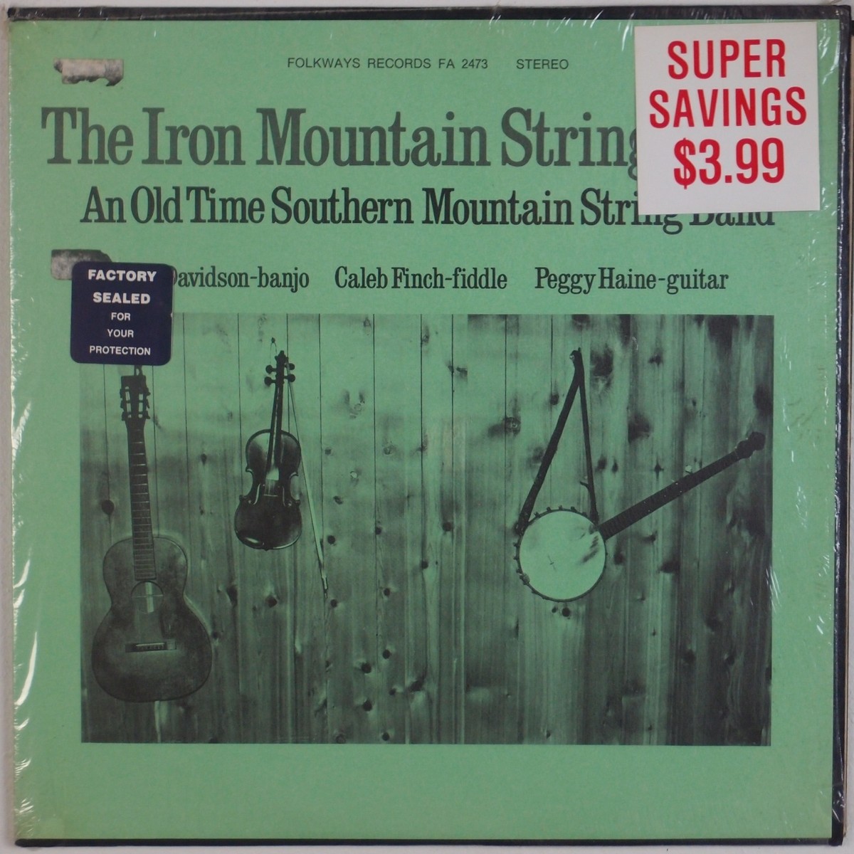 Old-Time String Band Songbook 中古品 IRON MOUNTAIN STRING BAND: Old Time Southern FOLKWAYS Bluegrass