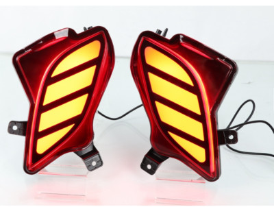 For Toyota Highlander 2020-2022 LED Rear Fog Light Tail Bumper brake Light Sets