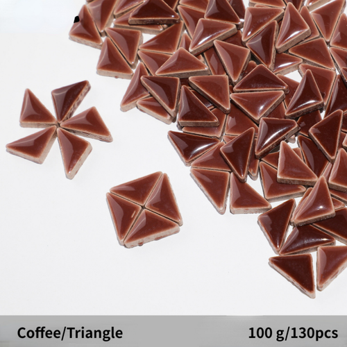 100g Céramique Mosaïque Tuiles Artisanat en Vrac Diamant Triangle Formes pour - Afbeelding 31 van 41