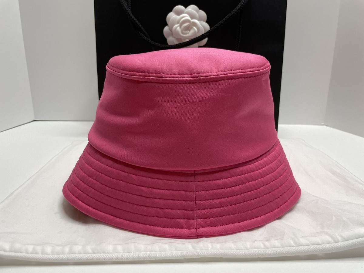 NWT 21P Chanel Pink CC Logo Bucket Hat Fushia/ Orange Size L | eBay