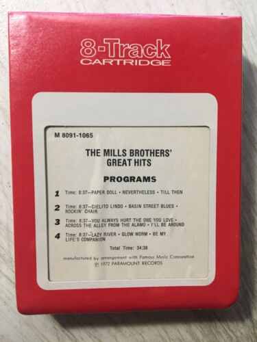 The Mills Brothers' Great Hits 8-Spur-Band NEU! 1972 M 8091-1065 Greatest - Bild 2 von 3