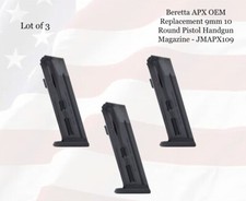LOT of 3 Beretta APX Replacement 9mm 10rd Pistol Handgun Magazine - JMAPX109