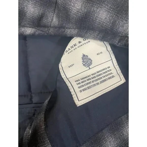 Frank & Oak Jacket Medium L Pattern Quilted Insul… - image 5