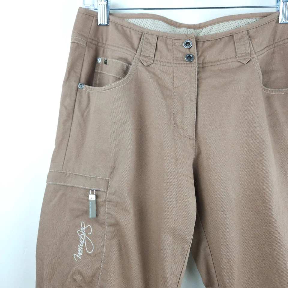 Pantalones SALOMON Mujer 8 Gorpcore Marrón Exterior Senderismo Escalada 6 Bolsillos Excellen Foto 2 de 4