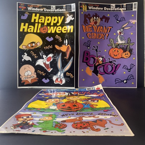 Warner Bros Looney Tunes & Rugrats Halloween Fensterdekoration statisch haftend - Bild 1 von 13