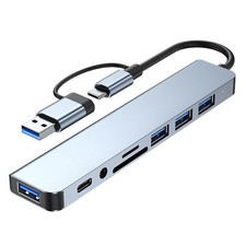 8-IN-2 USB A  USB C Hub Type-C Docking Station Multiport USB 3.0 G4B5