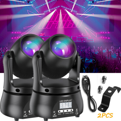Mini Moving Head Light DMX RGBW Strobe LED DJ Lights Party Spot Stage Lighting