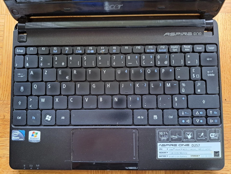 PC portable ACER Aspire One  - Photo 3/4