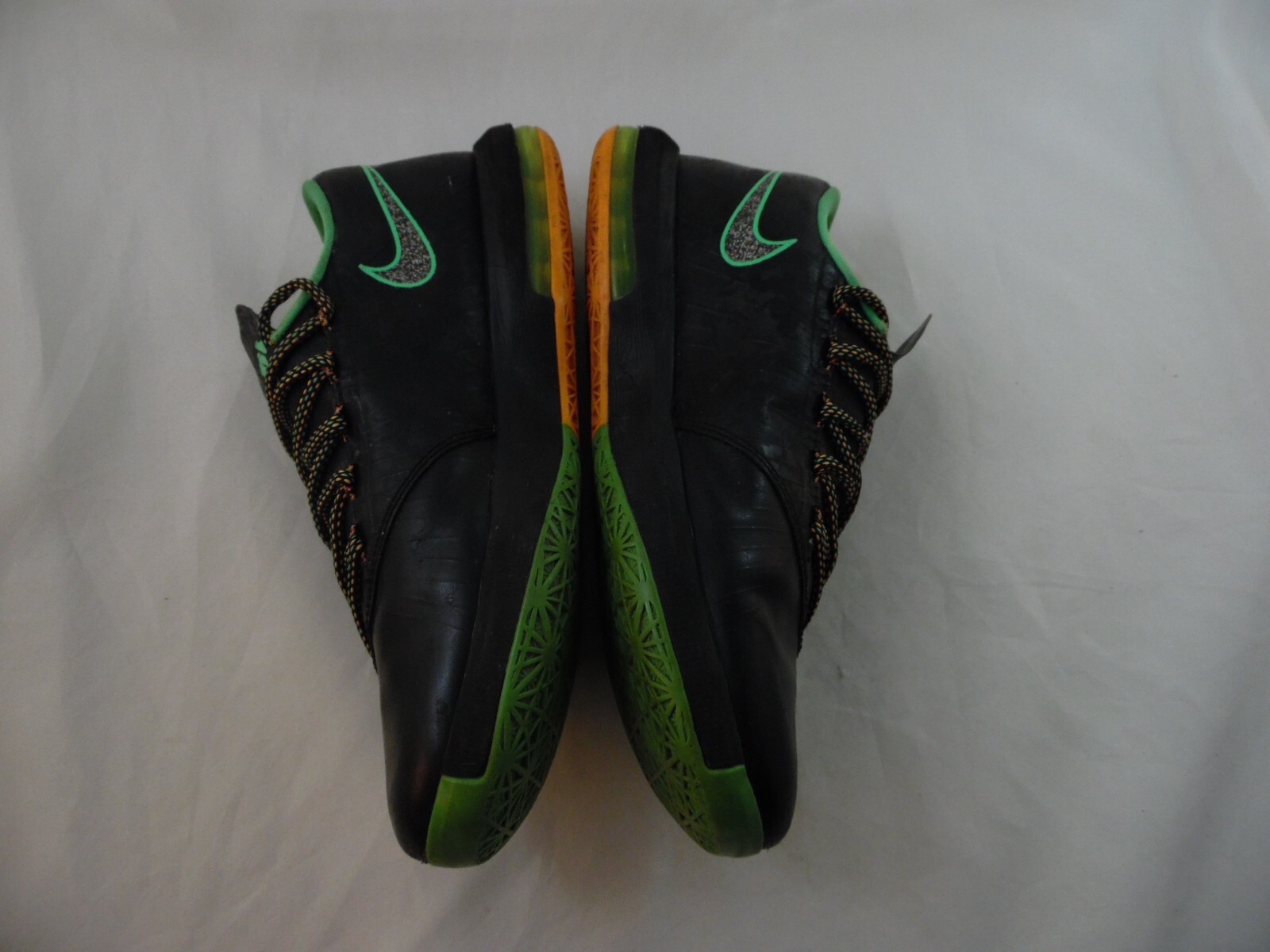 SAOLA Nike Uomo KD 6 'Night Vision' Brasile Sneakers 2014 Taglia 9 599424 093 Nero Verde
