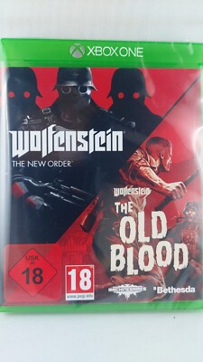 Xbox Wolfenstein The New Order + Old Blood Microsoft XboxOne OVP SEALED