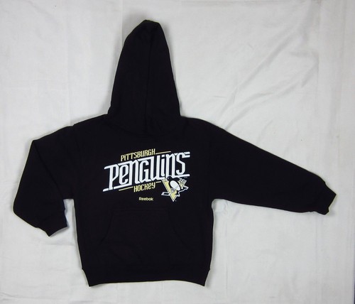 NWT Reebok Youth Medium Black Pittsburgh Penguins NHL Hoodie - Picture 1 of 1