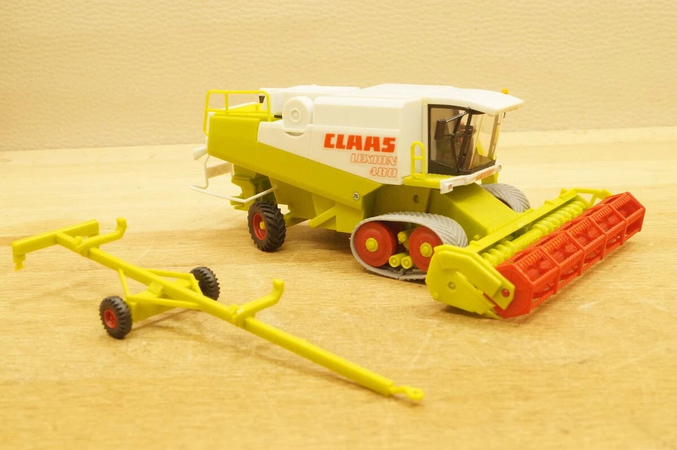 Ho 1:87 Kibri 51178 Claas Lexion 450 Trebbiatrice Carrello Modello Finito Conf - Immagine 2 di 4