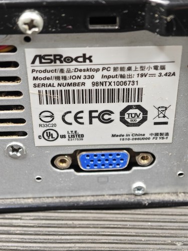ASRock ION 330 Desktop PC - Used, Functional, Cosmetic Wear - Bild 4 von 8
