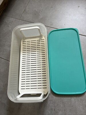 Tupperware Superstar 6 L Frischegitter Brot Kuchen Stollen eckig 38x19x11 Tupper