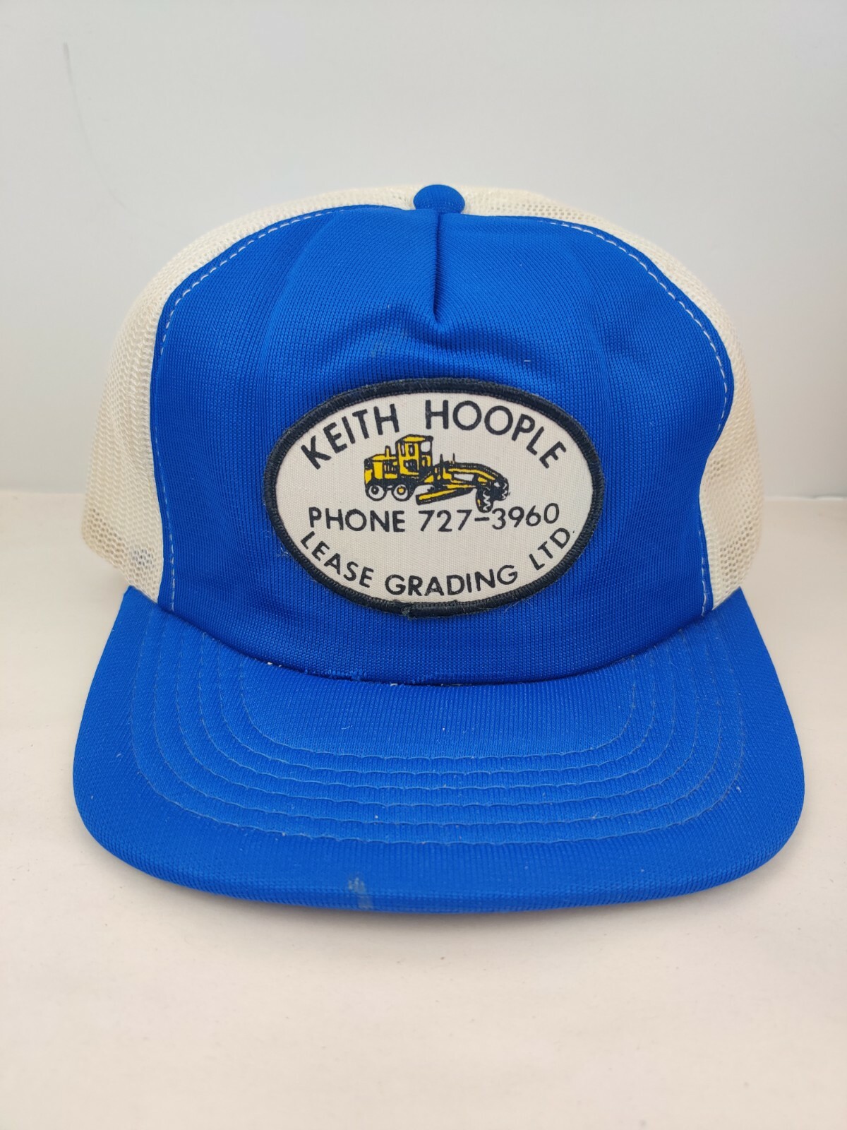 Vintage Keith Hoople Construction Patch Trucker H… - image 1