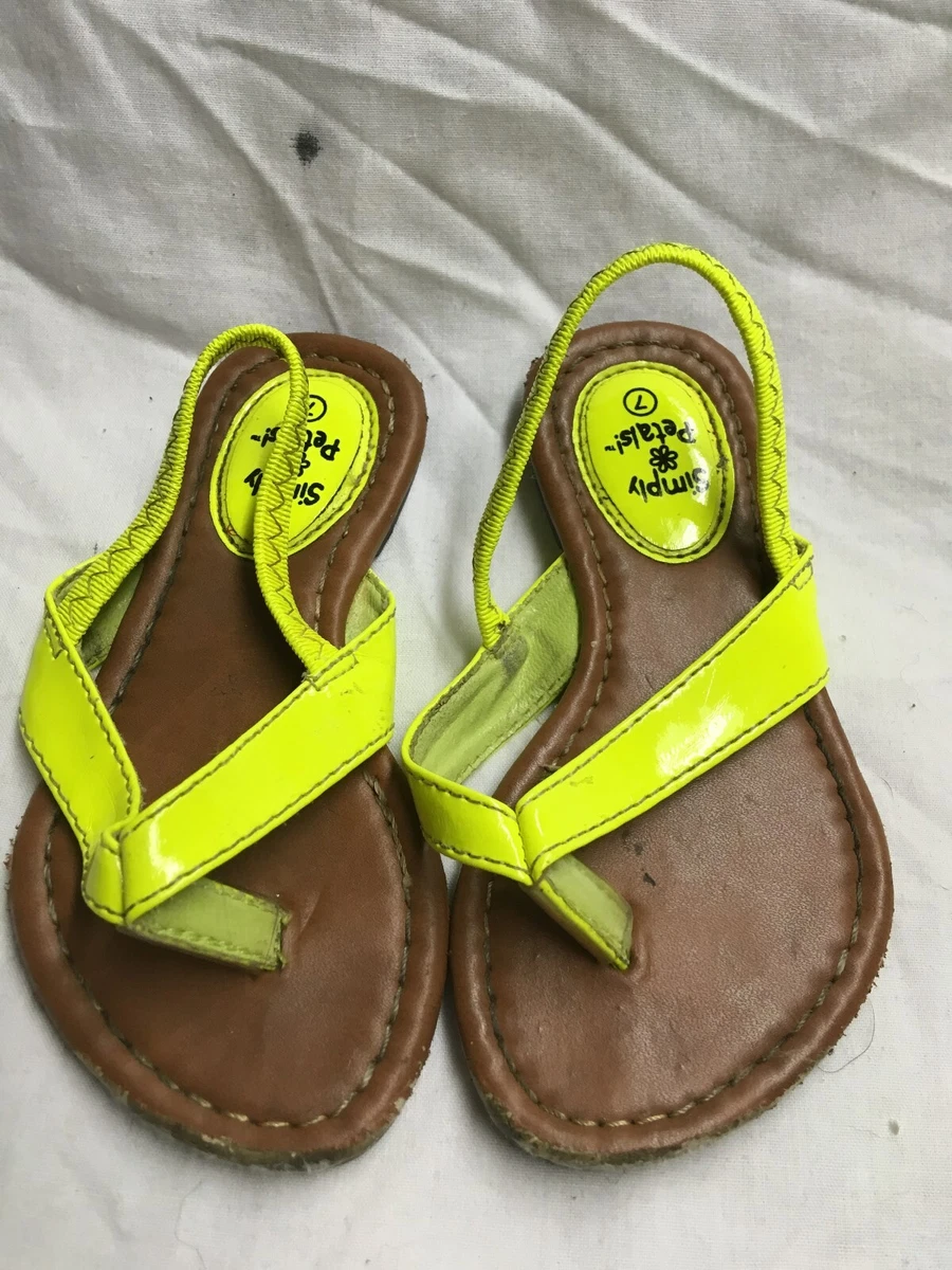 fluorescent sandals