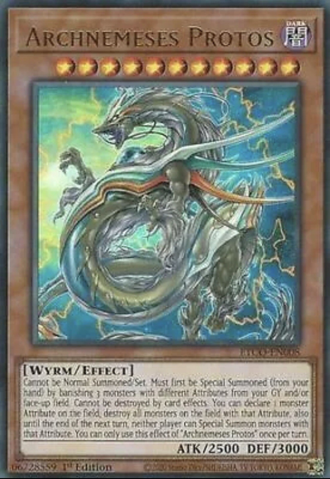 Yu-Gi-Oh! Archnemeses Protos ETCO-EN008 Ultra Rare 1st Edition LP