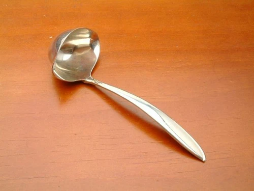 Silver Rhythm by International Sterling Silver Sauce Ladle 5.5"
