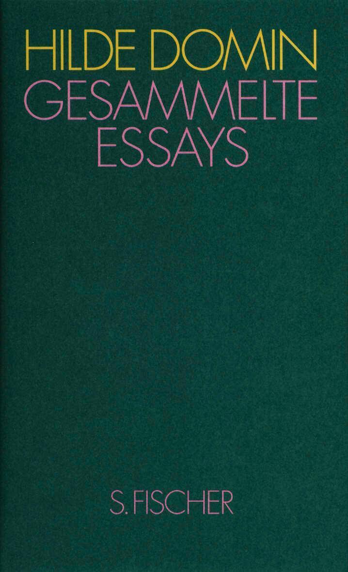 Thumbnail - Hilde Domin / Gesammelte Essays9783100153159