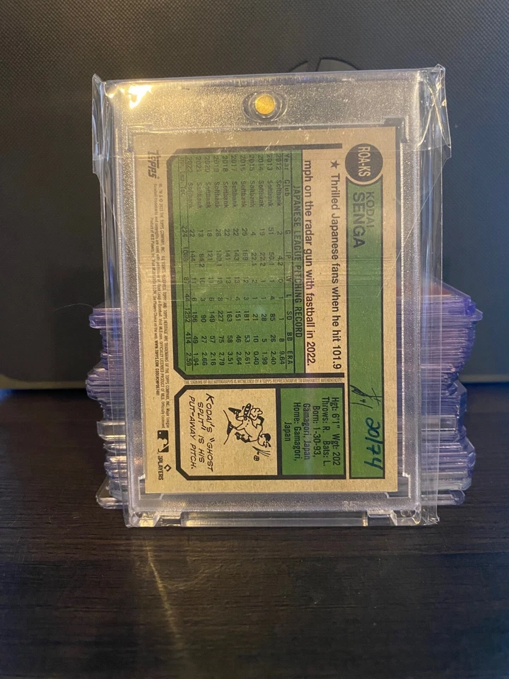 2023 Topps Heritage High Number Kodai Senga Red Ink Auto RC 20/74 #ROA-KS - Image 2 of 2