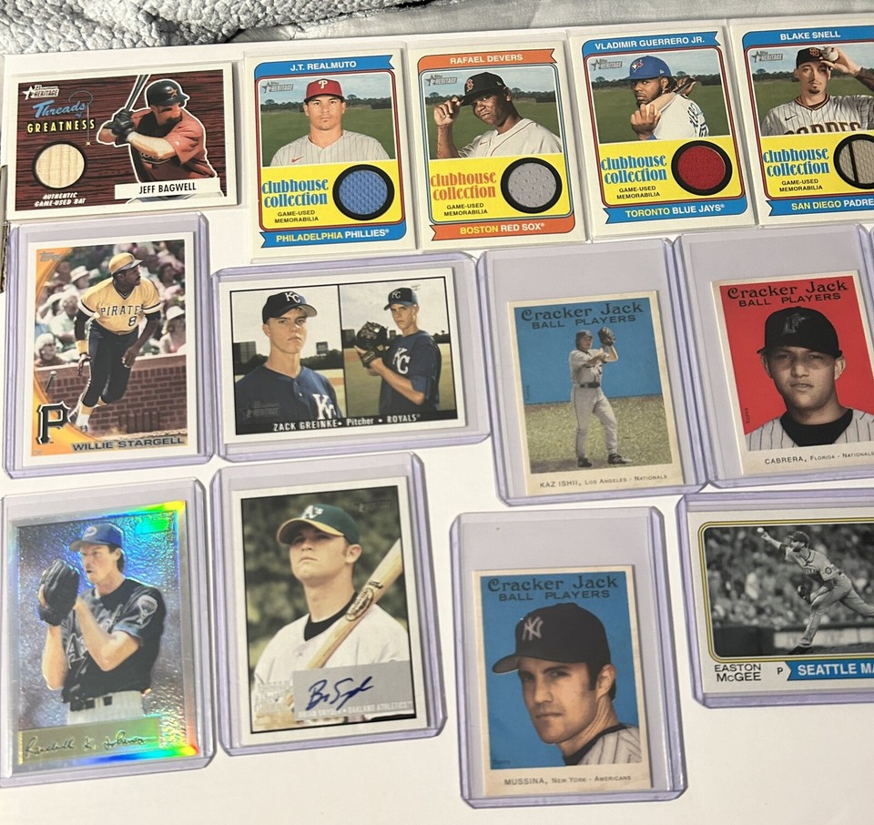 Lot Of 20 Ungraded Baseball Cards SPs Parallels Relics Autos READ