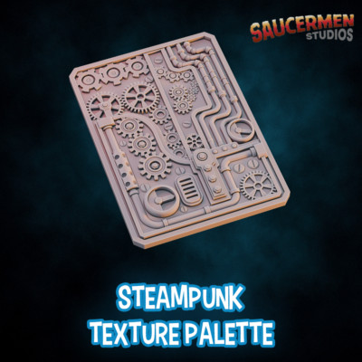 Steampunk Dry Brush Textur Palette für Miniaturmalerei - ungrundiert