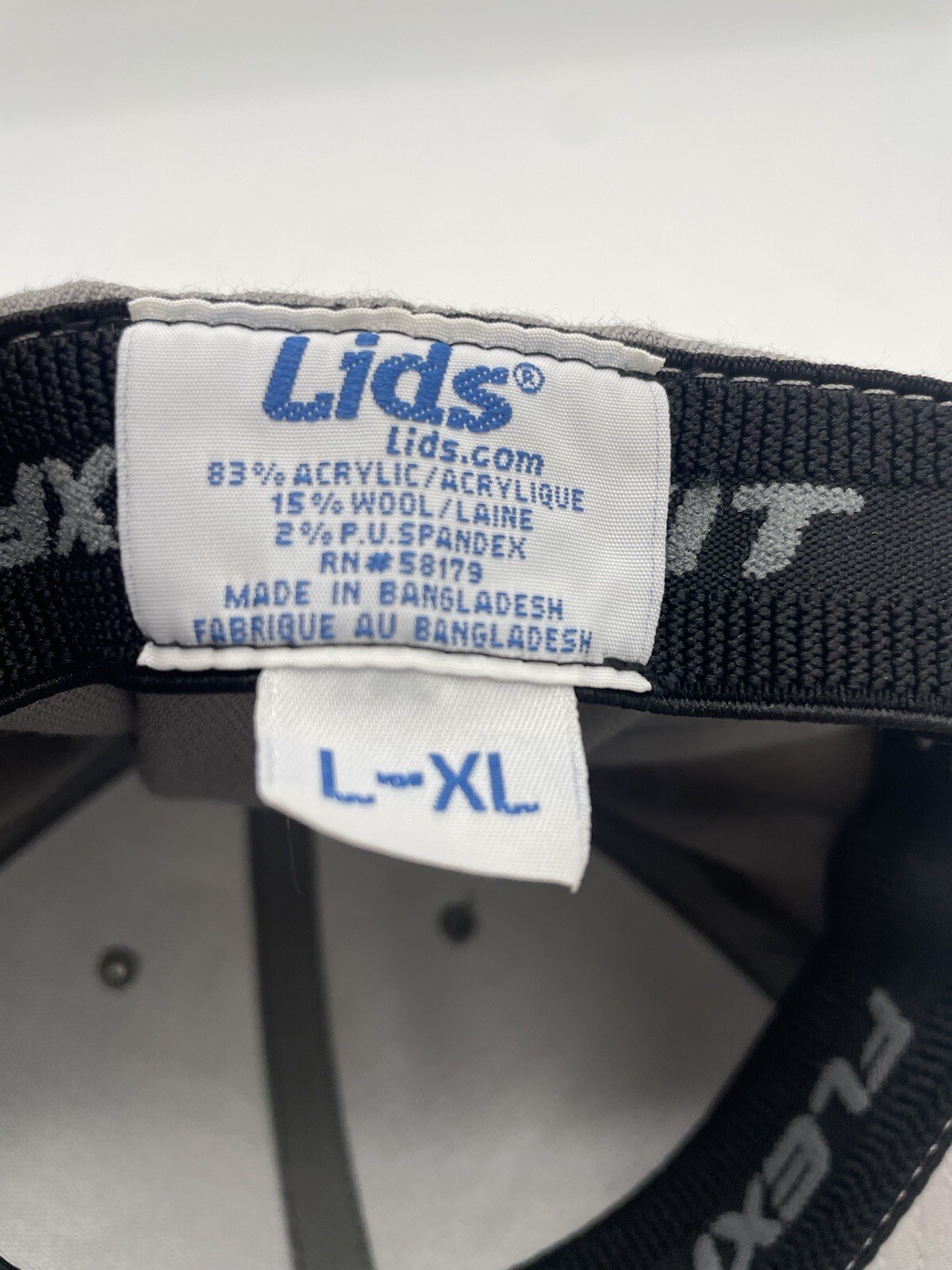 Solid Light Gray Hat Baseball Cap Flexfit L/XL Li… - image 7