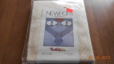 Newport 52" X 70" Oblong Cream Colored Cotton and Polyester Table Cloth New