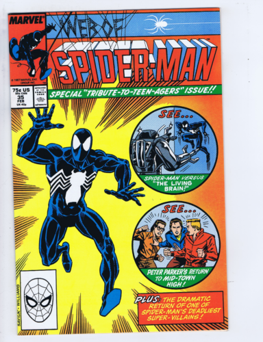 Web of Spider-Man #35 Marvel 1988 " You Can Go Home Again ! " - Picture 1 of 2