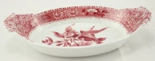 Spode Camilla Red 2 Handles Baker