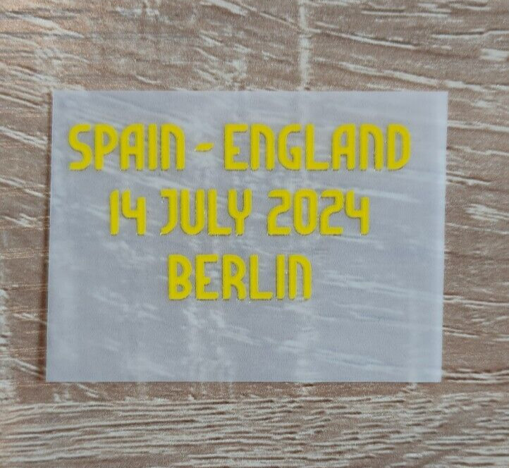 Parche detalles final Berlín Eurocopa 2024 para camiseta España (desde Madrid)