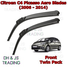 Limpiaparabrisas/limpiaparadores delanteros de hoja plana para Citroen C4 Grand Picasso Aero (06-13)