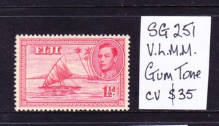 Fiji. SG 251. VLMM. gum tone. cv $35. see 2 scans. L9722