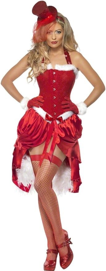 Christmas Ladies Santa Baby Burlesque Costume Small
