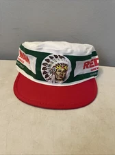 Vintage Red Man Chewing Tobacco Logo Painters Hat 1980s USA NOS QTY 1